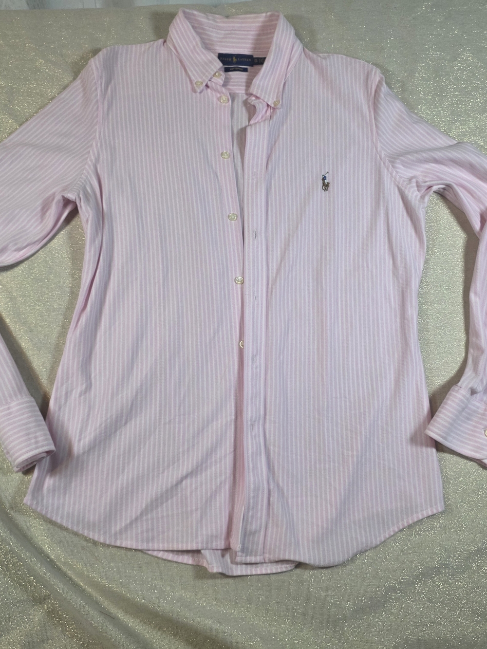 Polo by Ralph Lauren Pink Stripe Button-Down Shirt